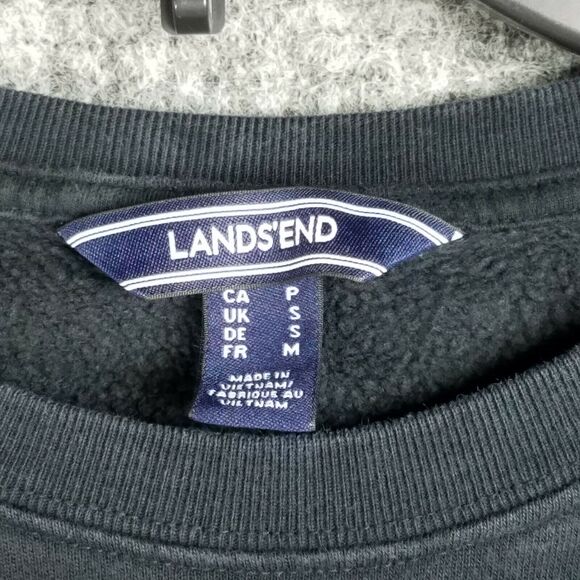 Lands End Sweatshirt Womens S Black Oversized Pullover Sweater Workout‎ Hiking - Picture 4 of 9